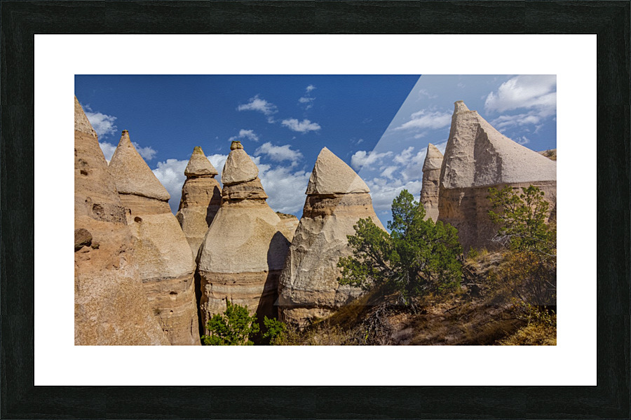 Tent Rocks From The Top Picture Frame print