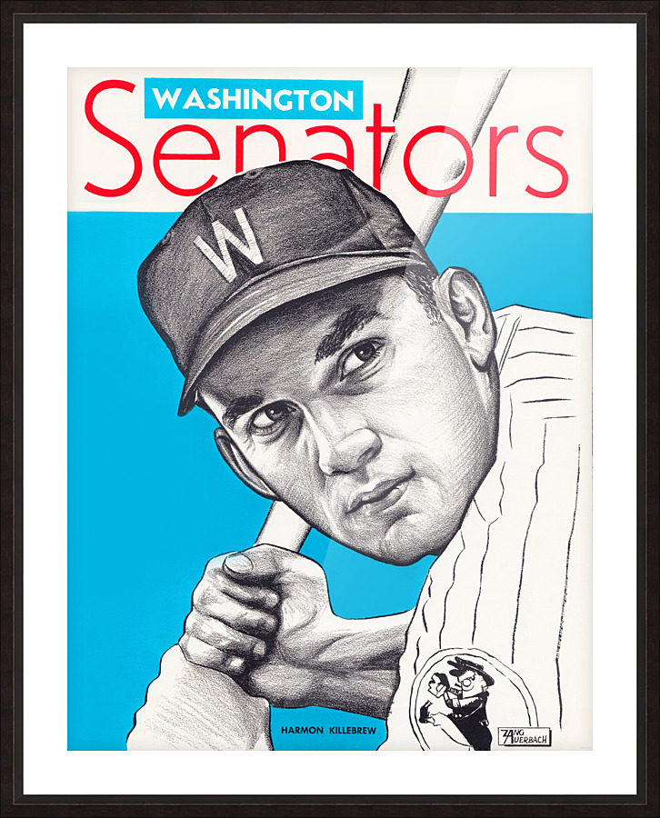 1960 washington senators harmon killebrew art 1  Picture Frame print