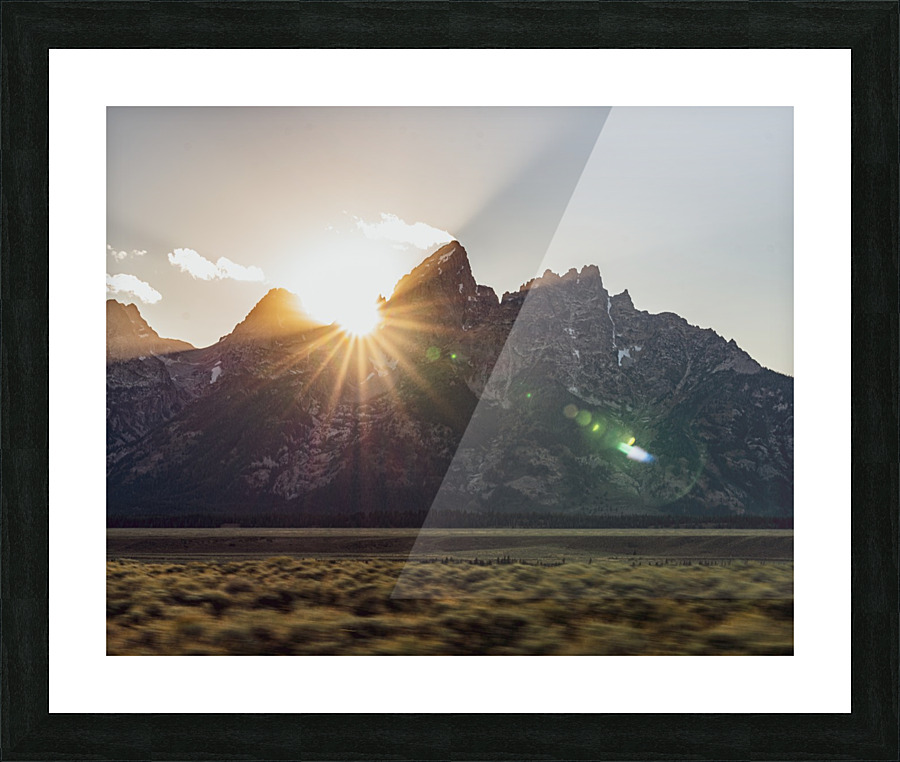 Grand Teton Sunset Picture Frame print