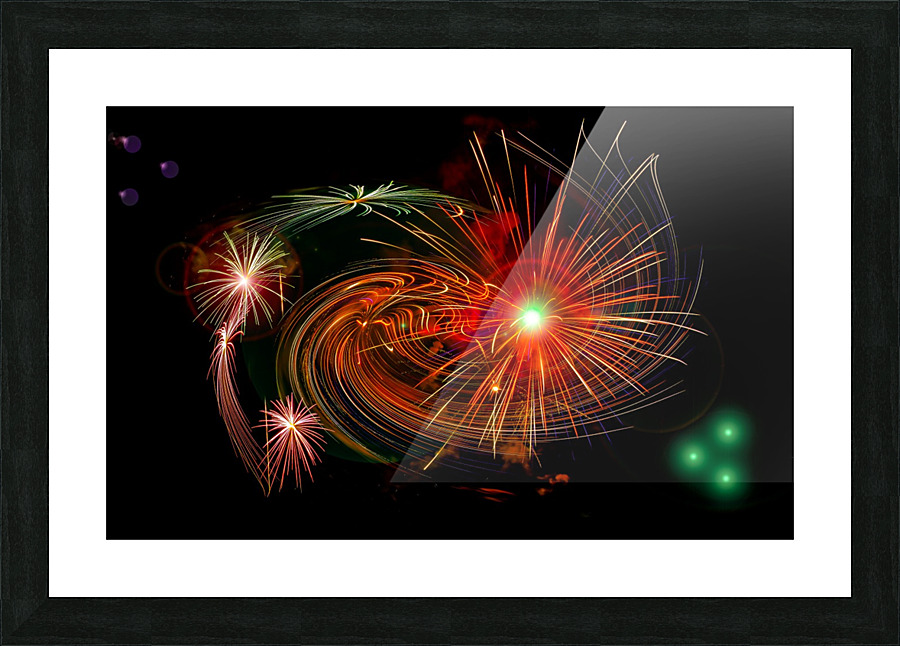 Firework Dream 4 Picture Frame print