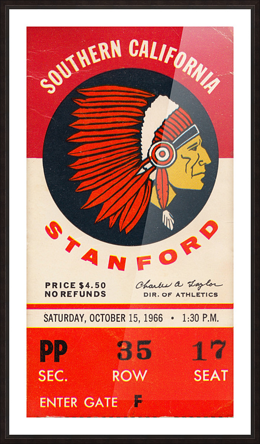 1966 USC vs. Stanford Picture Frame print