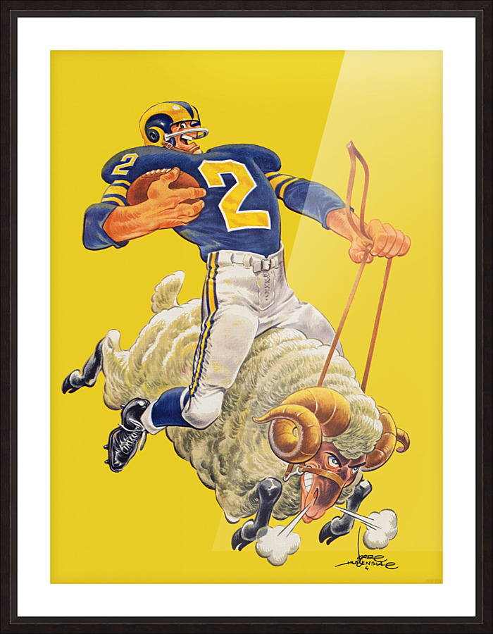1959 LA Rams Art  Picture Frame print