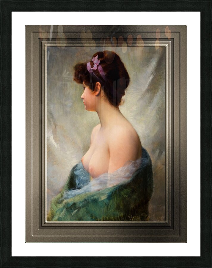 The Topless Model by Albert Joseph Penot Old Masters Classical Art Reproduction Picture Frame print