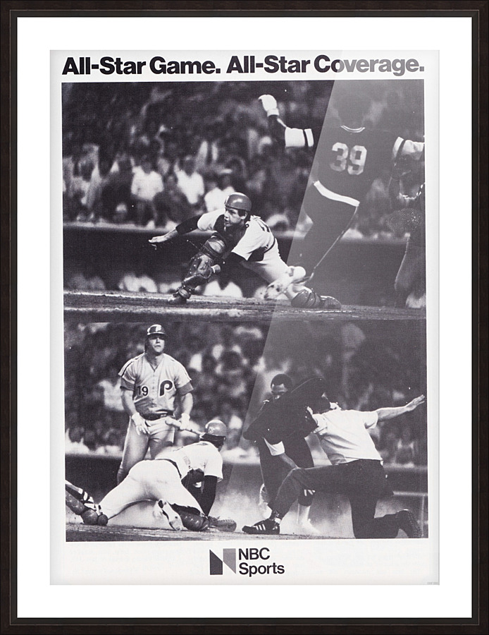 1979 NBC Sports Baseball Ad Picture Frame print