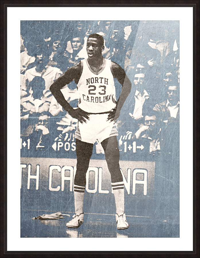 1981 Michael Jordan North Carolina by Row One Brand Wall Art