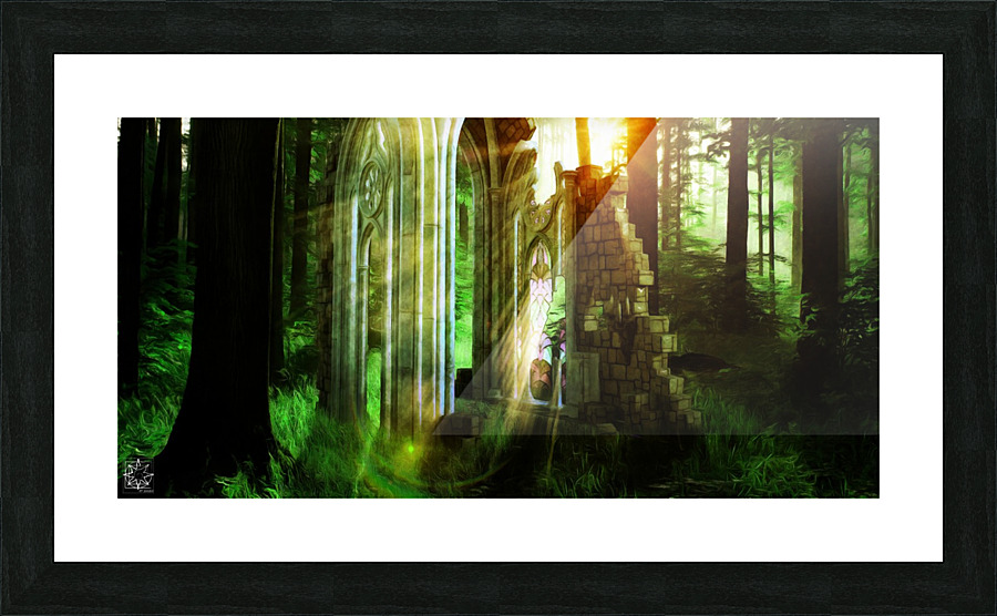 The Forest Vale Ruins Picture Frame print