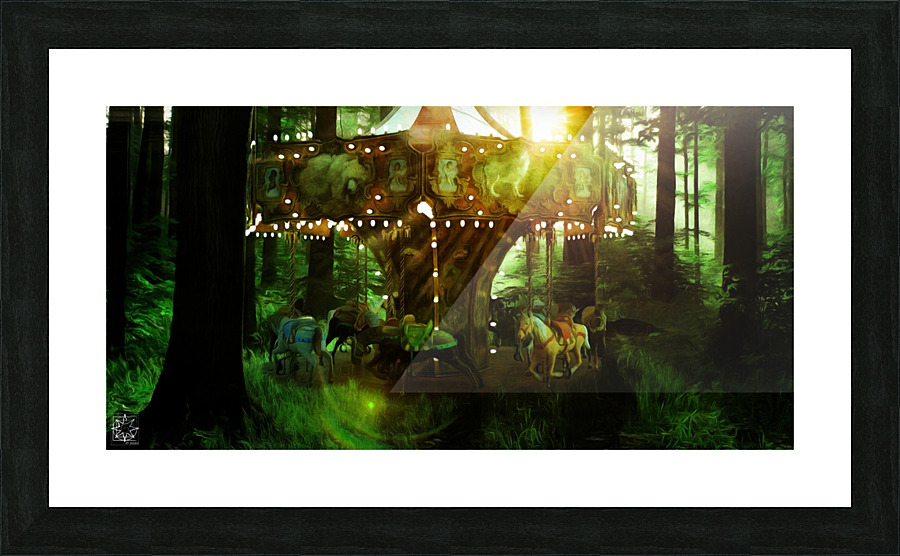 The Forest Vale Carousel Picture Frame print