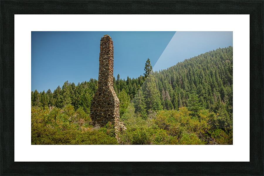 Cabin Gone Missing Picture Frame print