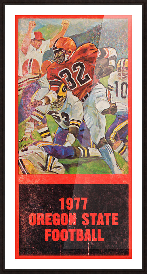 1977 Oregon State Football Art Picture Frame print