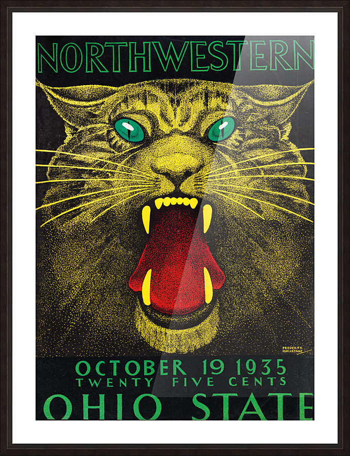 1935 Northwestern vs. Ohio State Picture Frame print