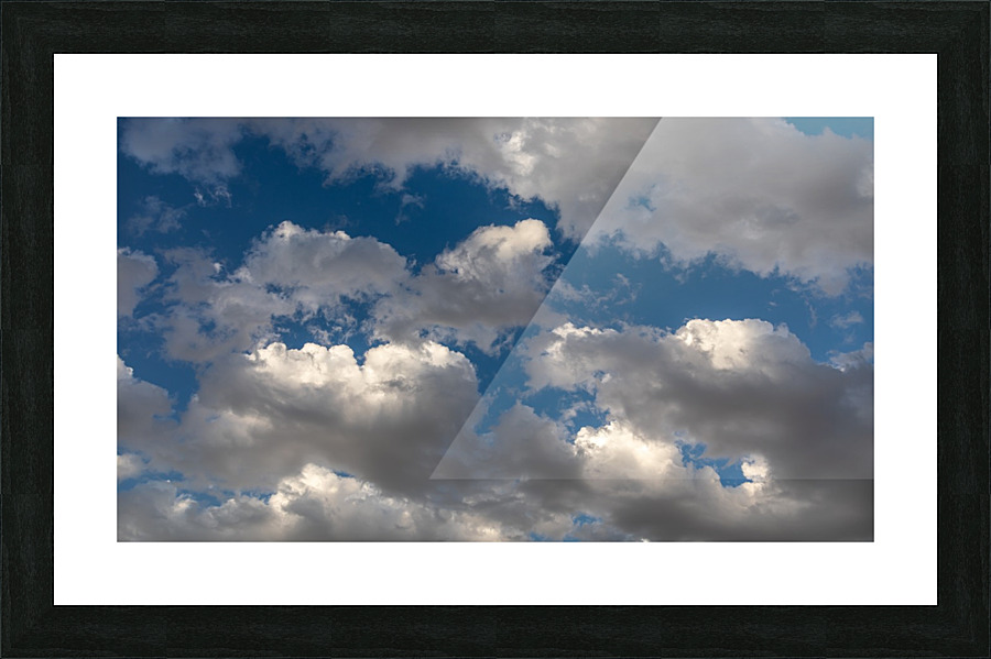 Blue Sky Clouds  Framed Print Print