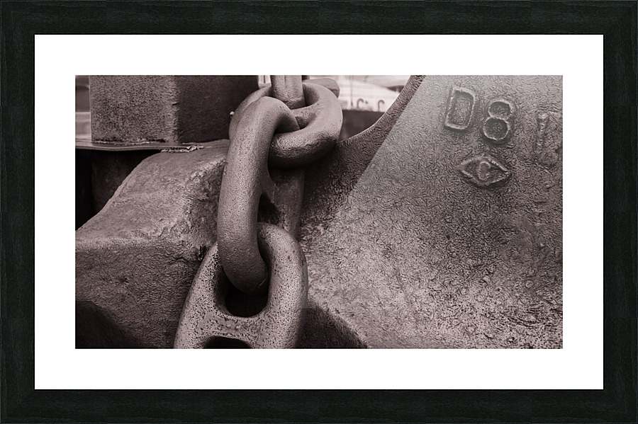 Anchor Chain Link Picture Frame print
