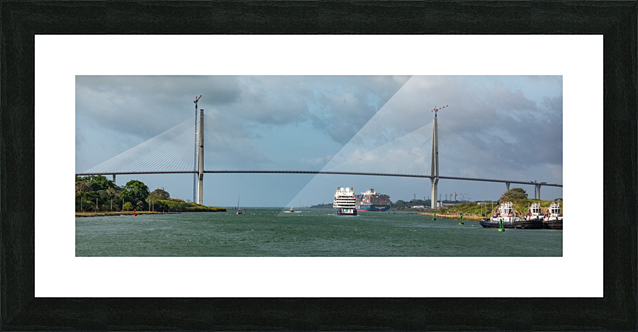 Exit canal to the Caribbean Picture Frame print