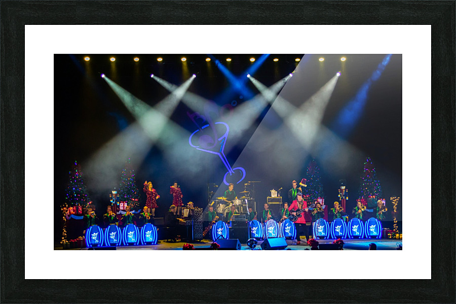 Brian Setzer Christmas Orchestra Picture Frame print