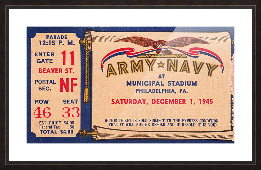 1945 Army Navy Game of the Century Picture Frame print