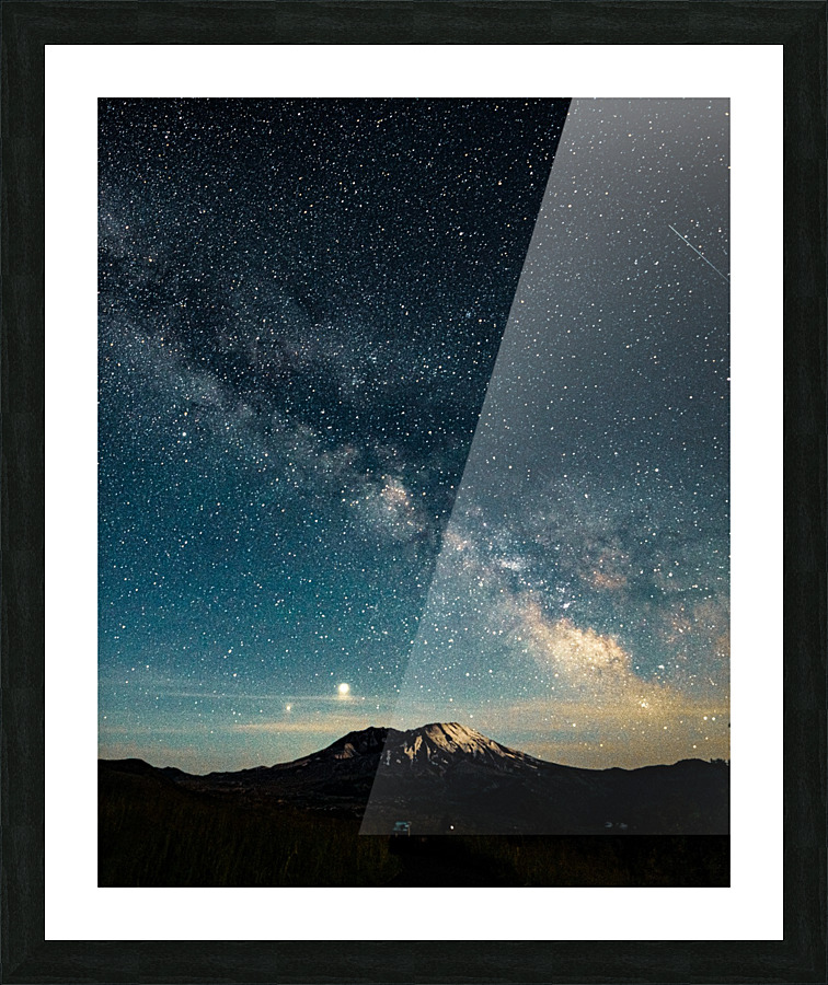 Milky Way over Mt. Saint Helens Picture Frame print