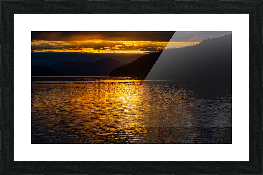 Sunrise in the Fjord Picture Frame print