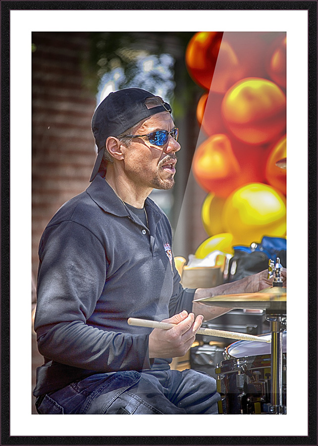 drummer Picture Frame print
