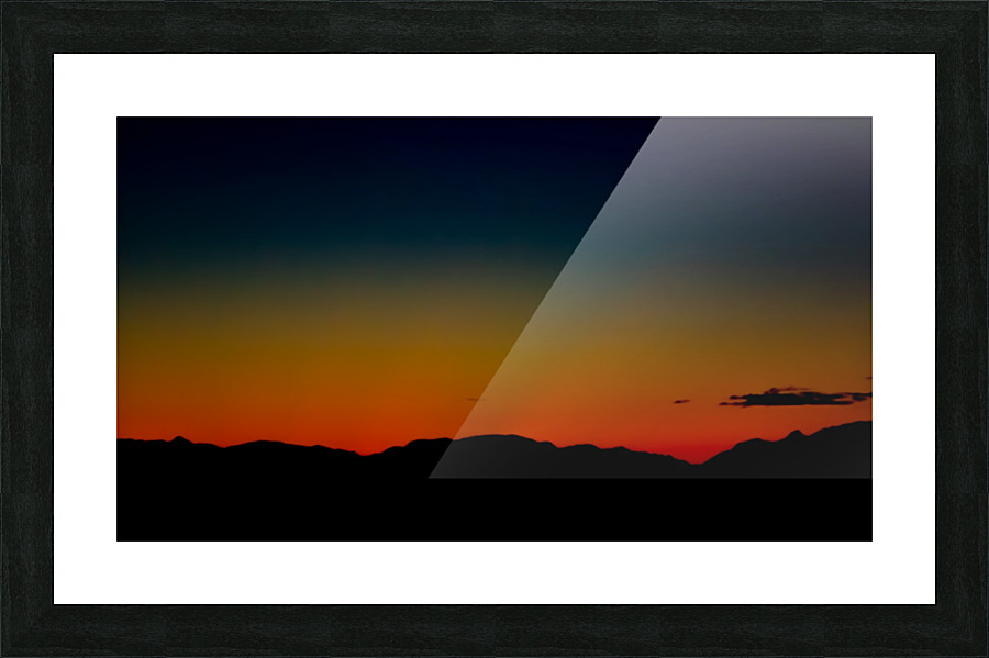 Sunset Glow Peril Strait Picture Frame print