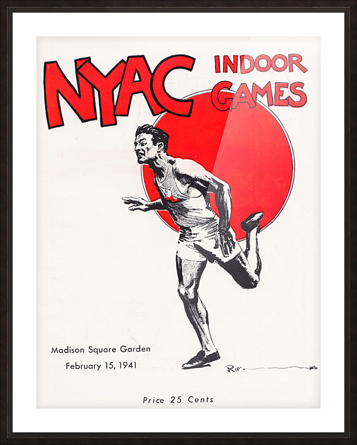 1941 New York Indoor Games Picture Frame print