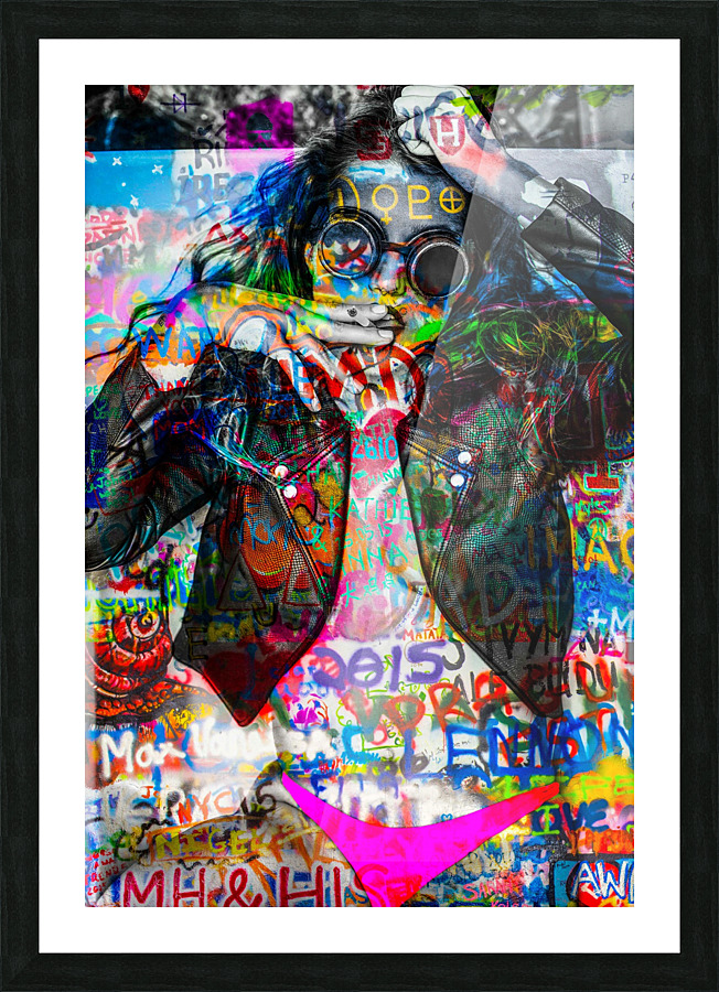 LA FEMME A LA VESTE DE CUIR  Picture Frame print