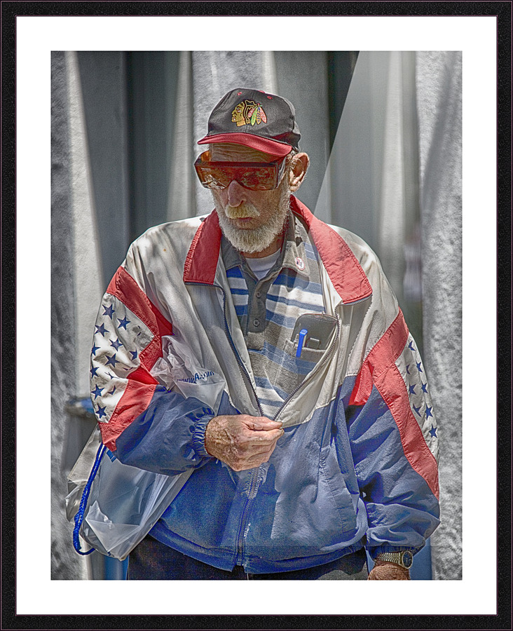 man bayshore fair Picture Frame print