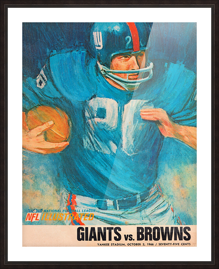 1966 New York Giants Program Cover Art Picture Frame print