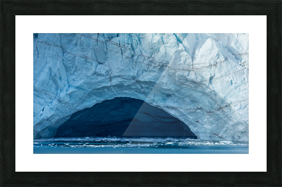 Glacier Cave Picture Frame print