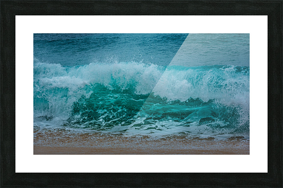 Wave underbelly Picture Frame print