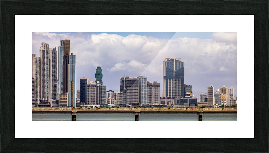 Panama City Small Panorama Picture Frame print