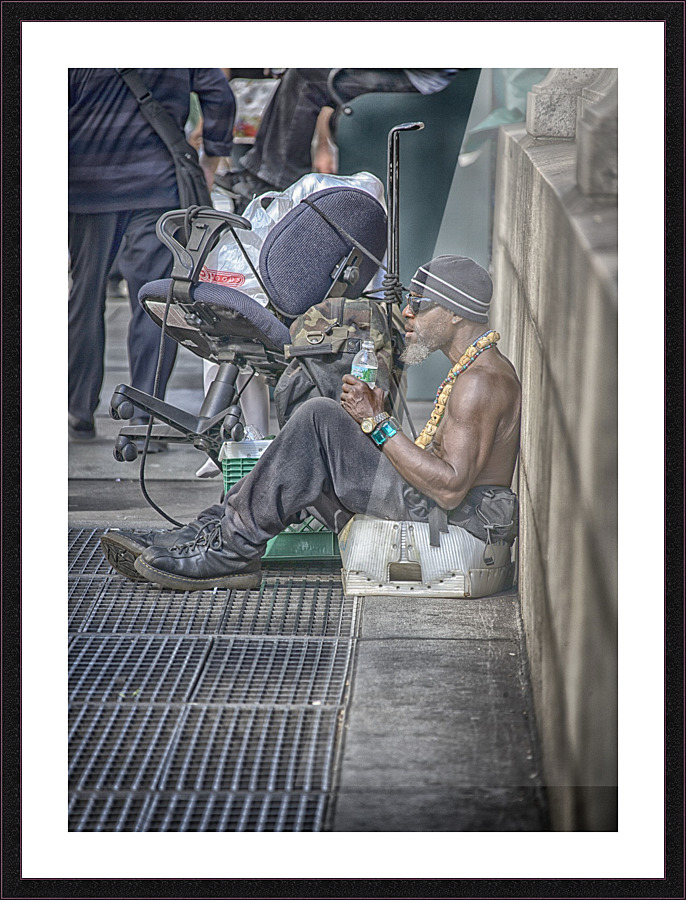 taking a break Picture Frame print