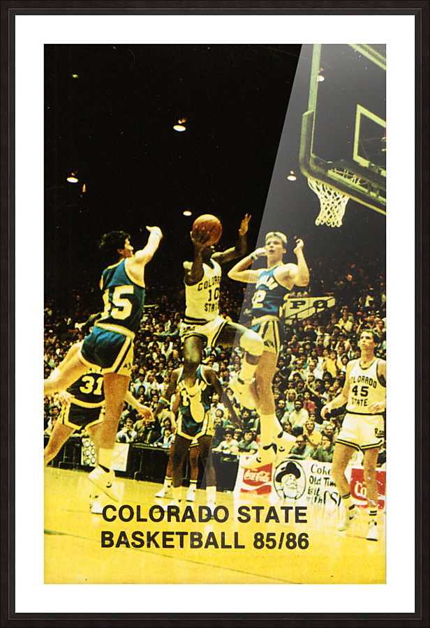 1985 Colorado State University Basketball Picture Frame print