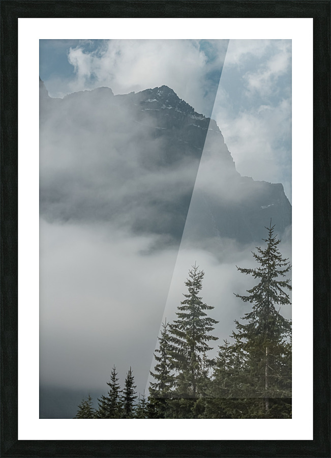 Peak Breaking through Picture Frame print