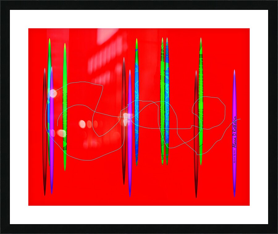 HorizonRed Picture Frame print