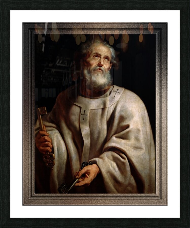 Saint Peter by Peter Paul Rubens Old Masters Classical Art Reproduction Picture Frame print