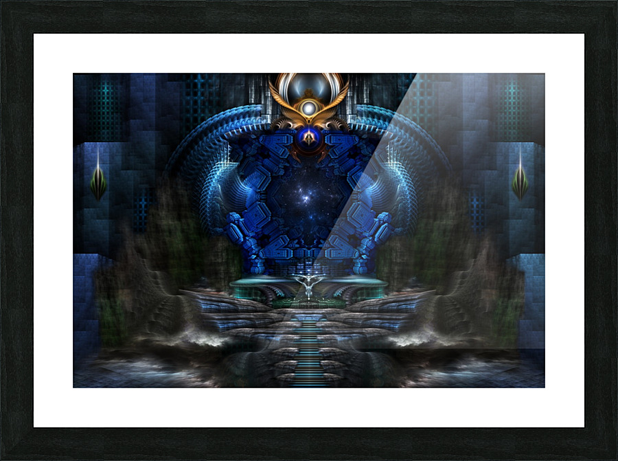View To Eternity Fractal Art Composition Picture Frame print