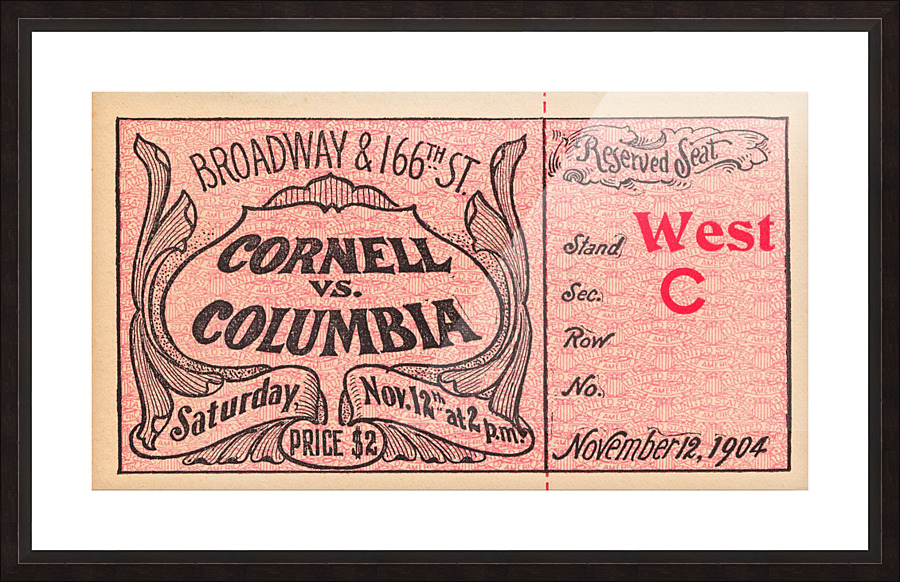 1904 Cornell vs. Columbia Picture Frame print