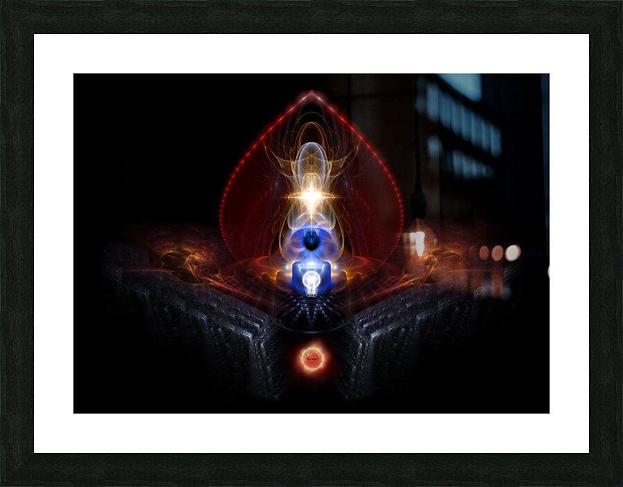 The Majesty Of Ooleion Fractal Art Composition Picture Frame print