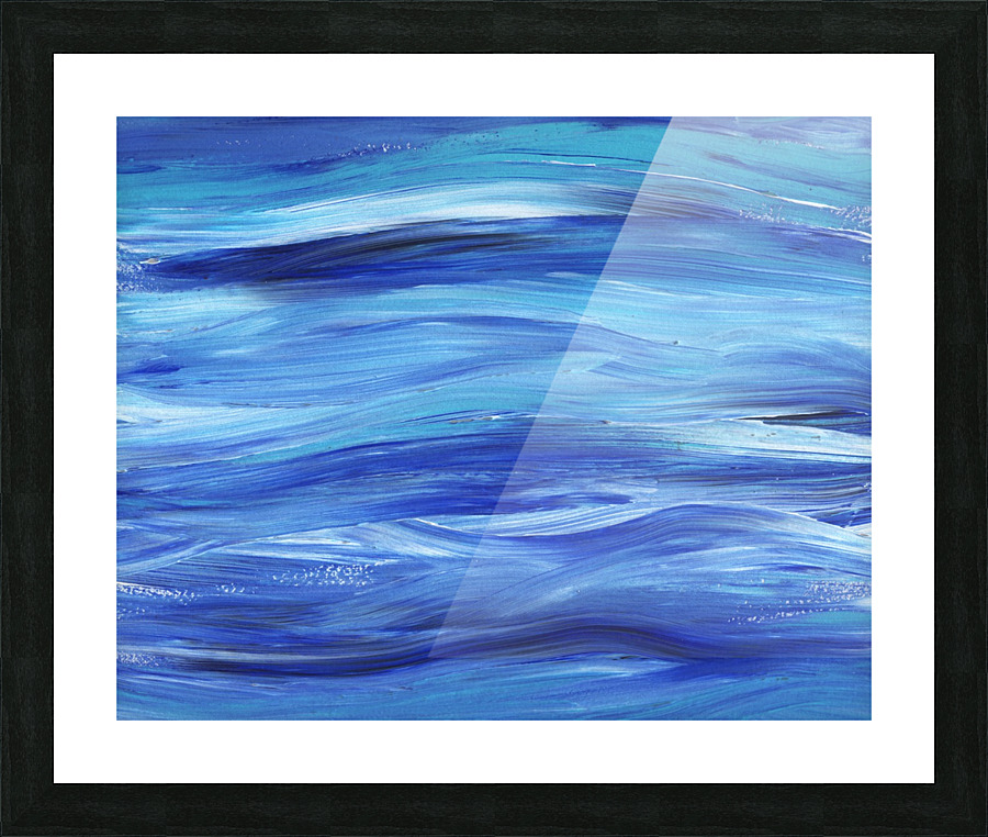 Sea Ocean Waves Coastal Beach House Nautical Decor III Picture Frame print