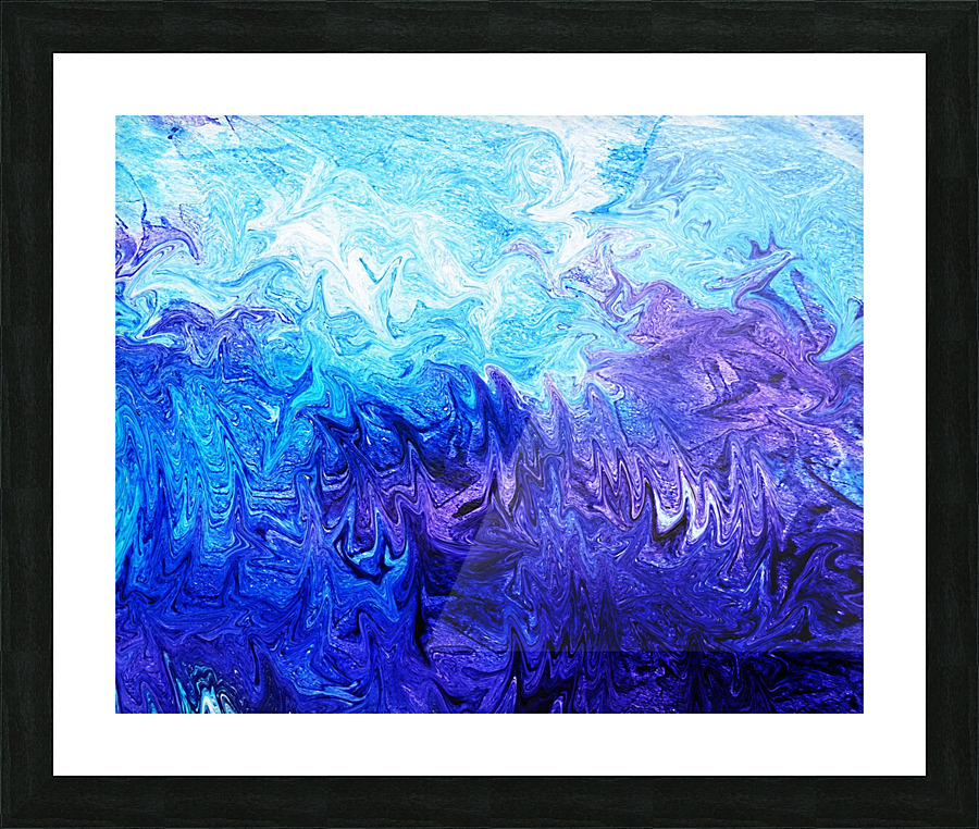 Sea Ocean Waves Coastal Beach House Nautical Decor X Picture Frame print