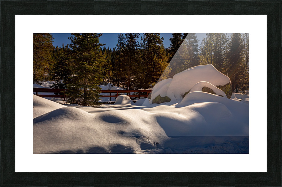 Snow drift at Dusk Picture Frame print