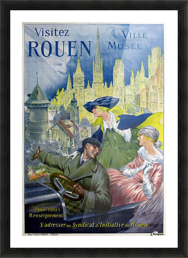 Visitez Rouen Picture Frame print