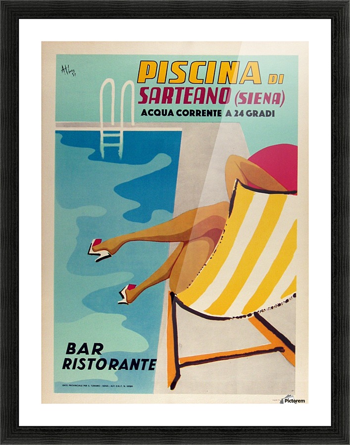 Piscina di Sarteano Picture Frame print