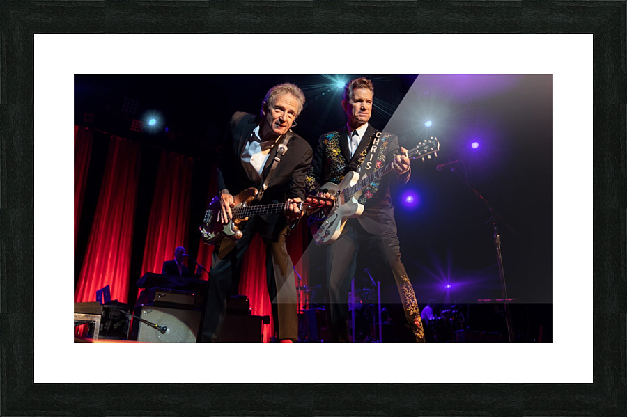 Chris Isaak and Rowland Salley 2 Picture Frame print