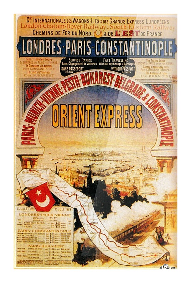 Orient Express Picture Frame print