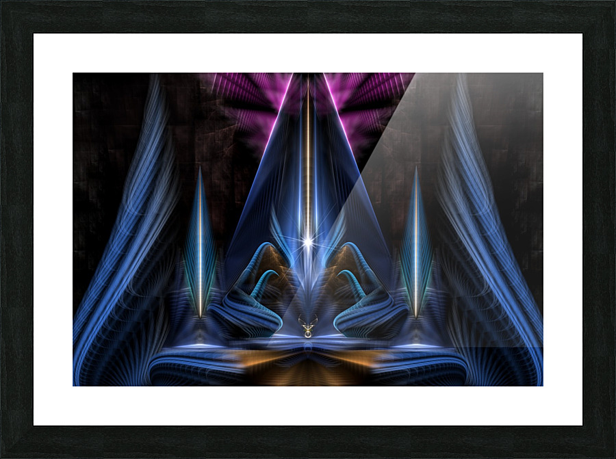 The Citadel Of Light Fractal Art Composition Picture Frame print