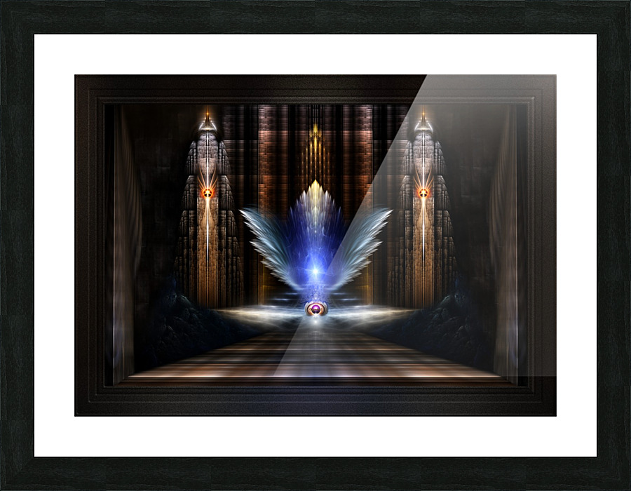 The Wings Of Heaven Fractal Art Composition Picture Frame print