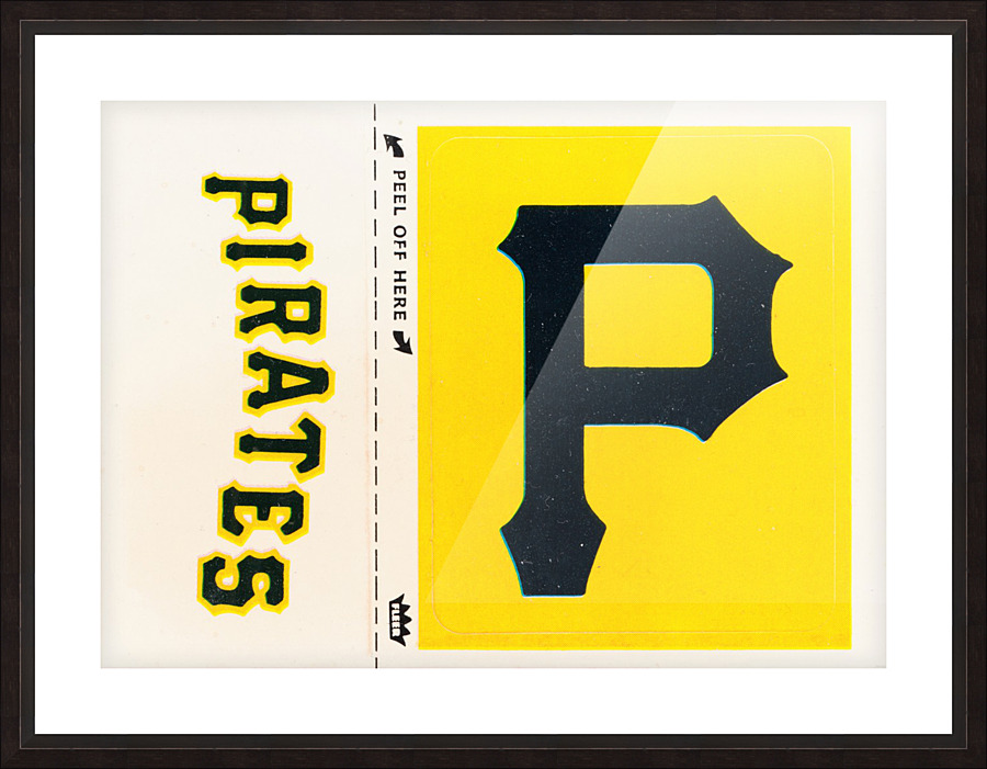 1981 Pittsburgh Pirates Fleer Decal Poster Picture Frame print