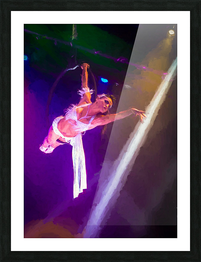 Cirque Le Noir Aerial Ring Close Oil Picture Frame print