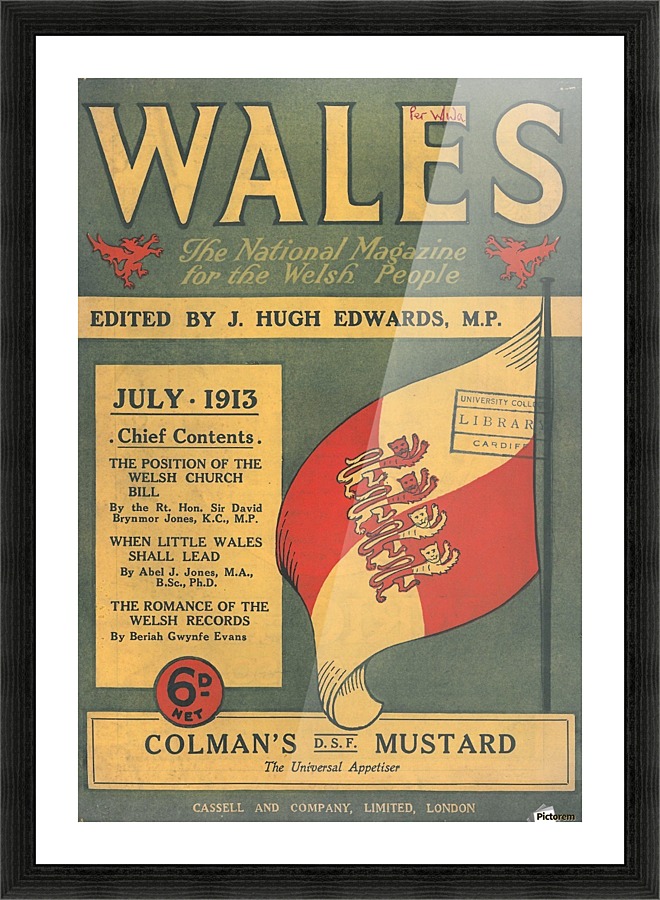 Wales Picture Frame print